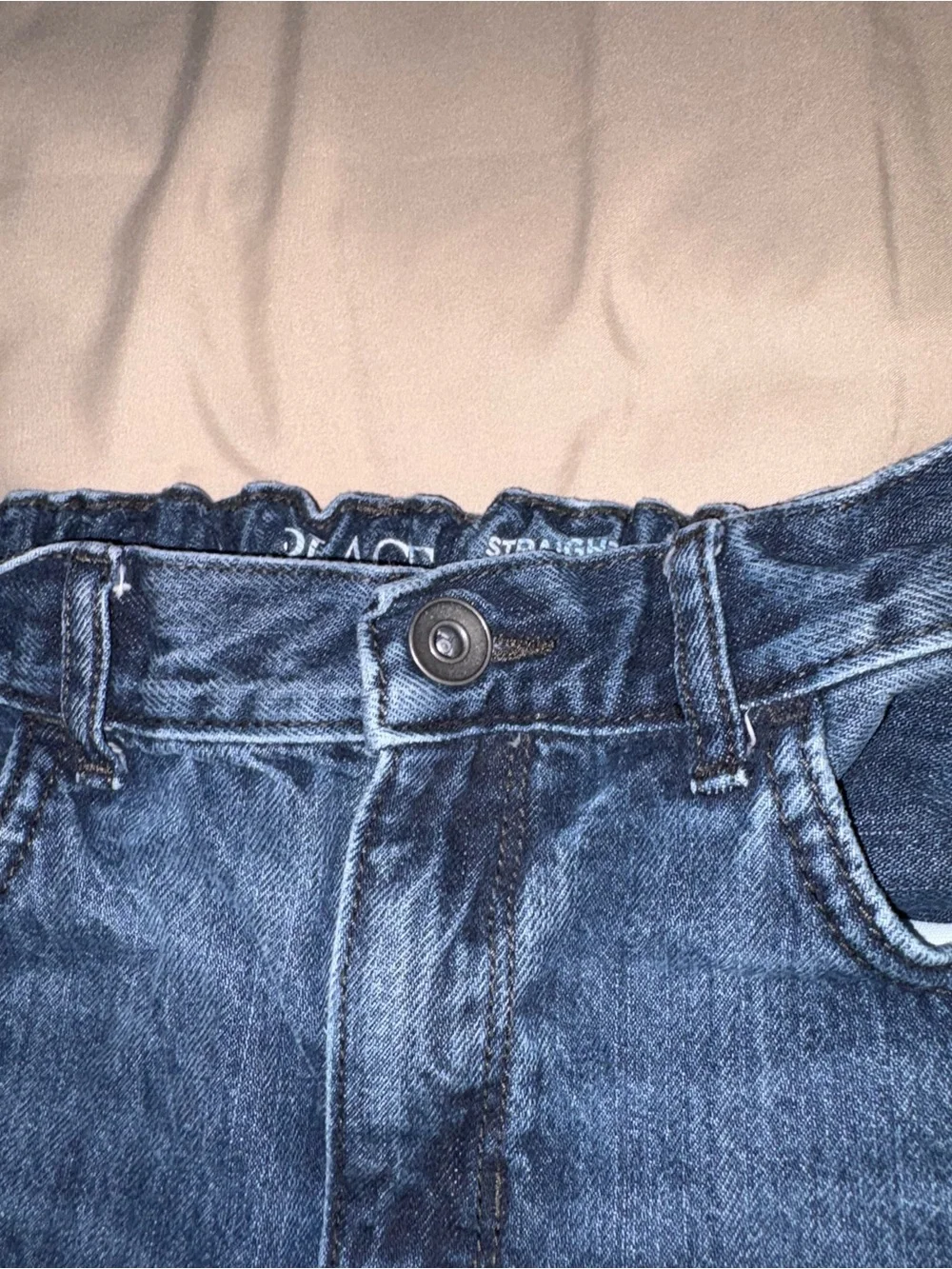 The Children’s Place Boys Straight Leg Jeans Size 14 Dark Wash Adj Waist EUC